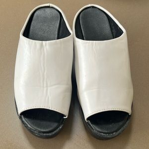 Open back shoes